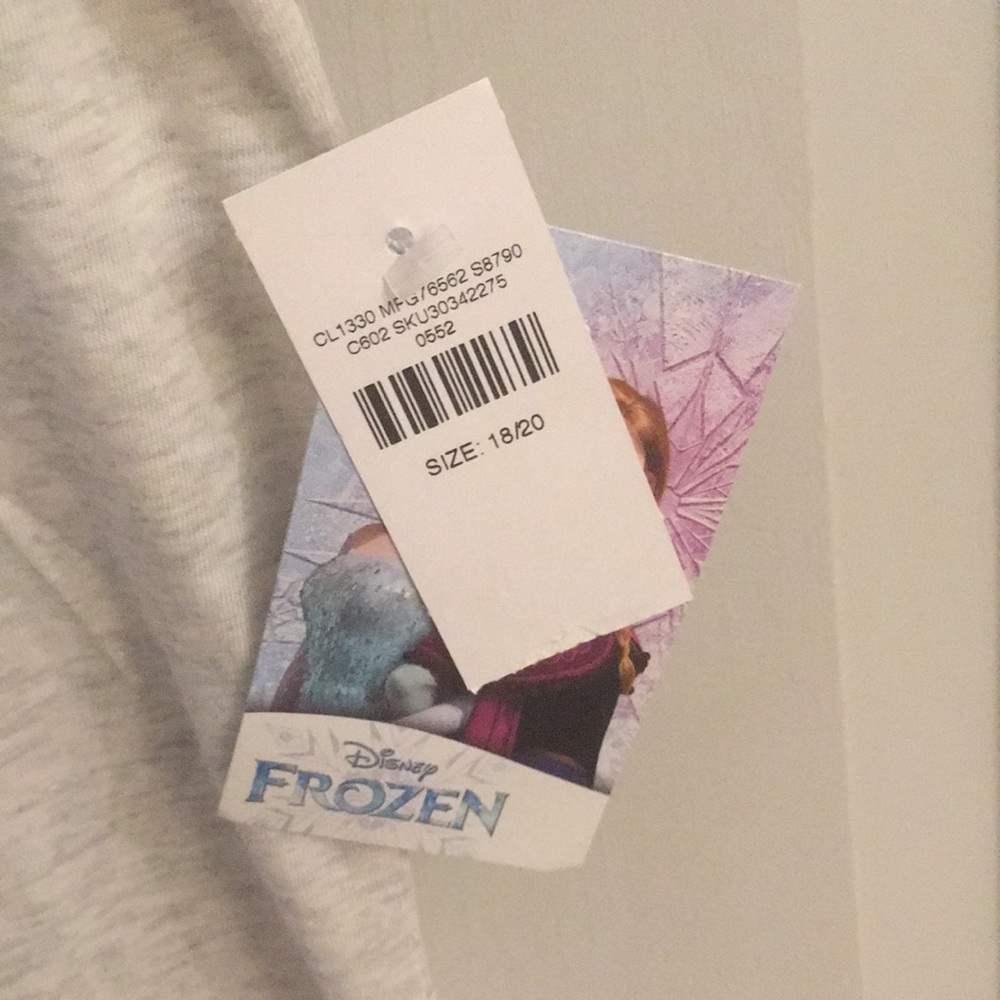 Justice Frozen Elsa Graphic Tee Gray Heather - Picture 5 of 5